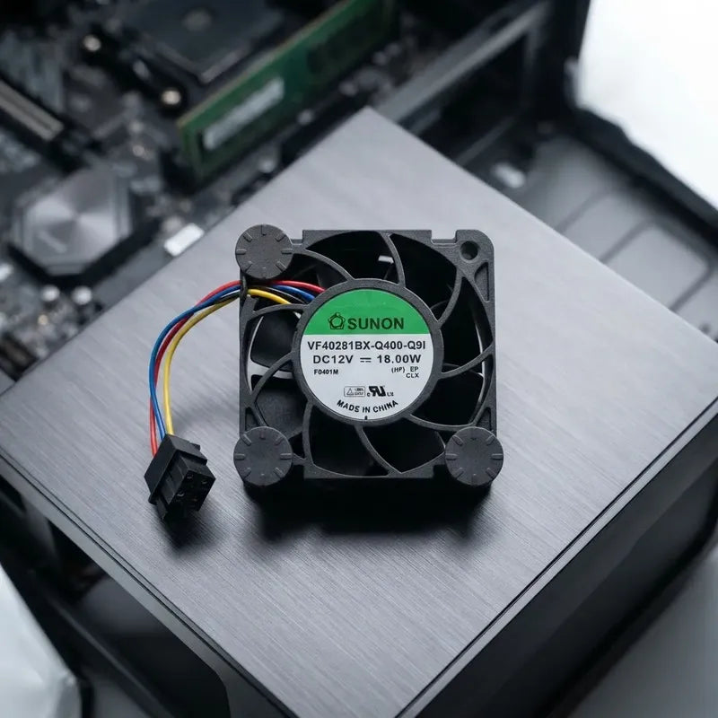 Ventilador Fan Cooler Vf40281bx-q400-q91 12v 40x28mm 4 Cable Negro