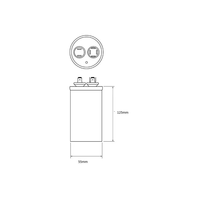 Condensador Capacitor Electrolítico Motor 100uf Cbb65 450vac