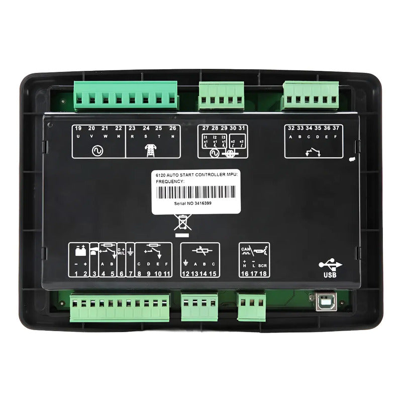 Modulo Controlador Generador Ats Lcd Compatible Dse 6120