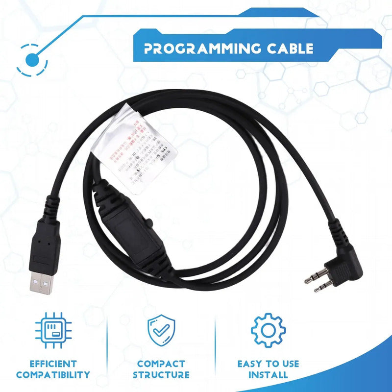 Cable De Programación Usb Pc63 Para Pd500 Pd506 Pd560 Pd58 Negro
