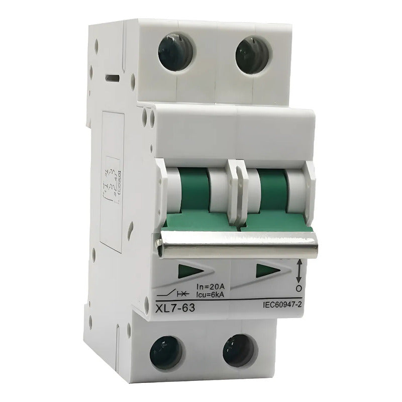Disyuntor Interruptor Automático Solar Dc 500v Max 2p 20a