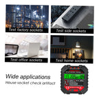 Probador Diferencial Tester Enchufes Detector Fugas Voltaje Pantalla Lcd