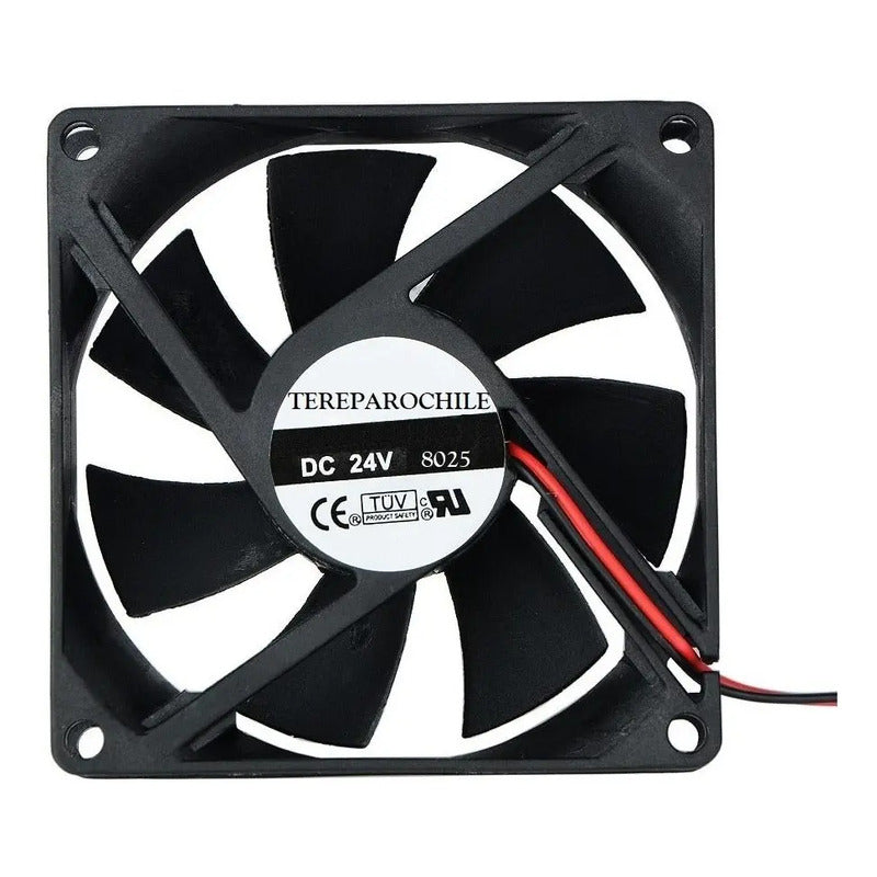 Ventilador Fan Cooler 24v Dc 8025 80mm 80x80x25 Mm