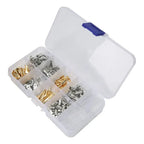 Kit Terminales Conectores Electricos Para Cables 150 Piezas Plateado