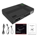 Ups Portátil Tereparochile 10400mah Para Cámaras Routers Y Módems Negro