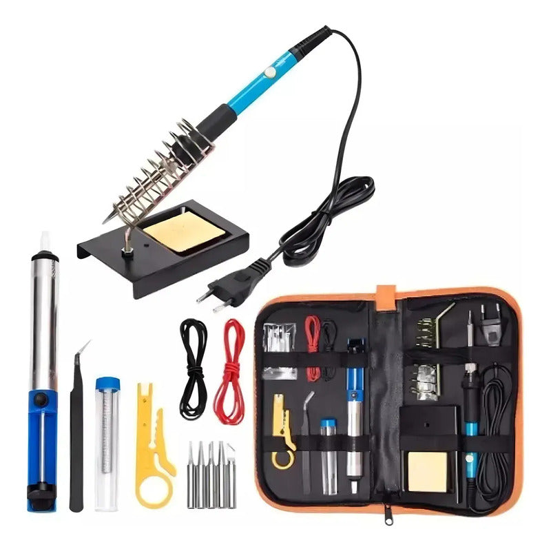 Kit Soldador Profesional 60w 220v Cautin Regulable 5 Puntas
