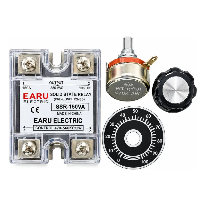 Rele Estado Solido Ssr-150va 380v Ac 150a Con Potenciometro