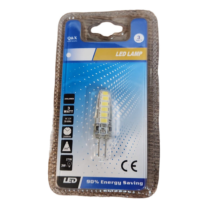 Ampolleta Bipin Led G4 3w Ac 12v Blanco Neutro