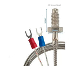 Termocupla Termopar De Temperatura Tipo K 400 °c 6mm 1mt