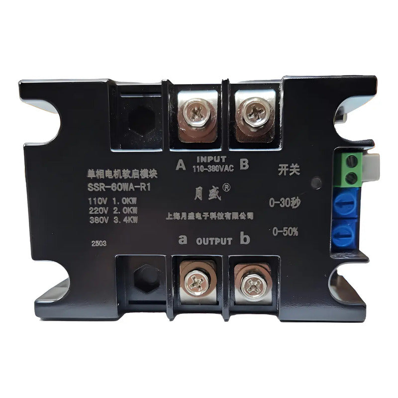 Partidor Suave De Motor Monofasico 2kw Ssr-60wa-r1 1hp- 2 Hp