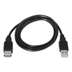 Cable Extension Usb 2.0 A/b Macho Hembra 1,5 Metros Negro