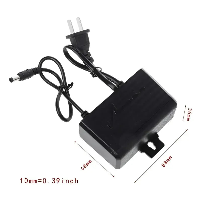 Transformador Tereparochile 12v 2a Negro Para Cámaras Seguridad Cctv 220v