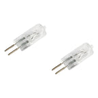 2 Ampolletas Bipin 50w Halogena G5.3mm 220v 3000 Horas 2700k Calido 2700°k