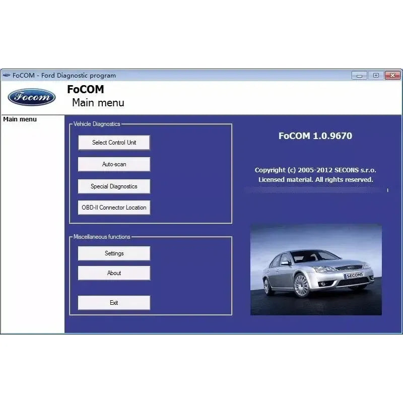 Scanner Escaner Ford Mazda Vcm Obd2 Profesional Focom Obdii