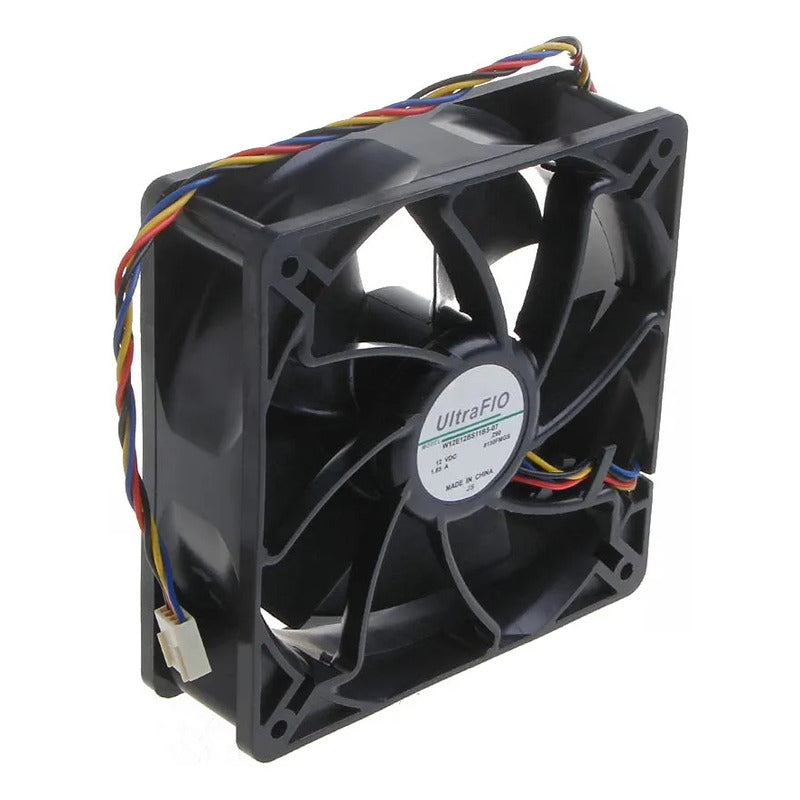 Ventilador Fan Cooler W12e12bs11b5-07 12v 120x38mm 4 Pines Negro