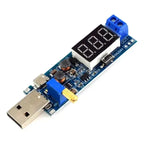 Fuente Ajustable Con Voltimetro Step Up Down Usb Dc-dc Lcd