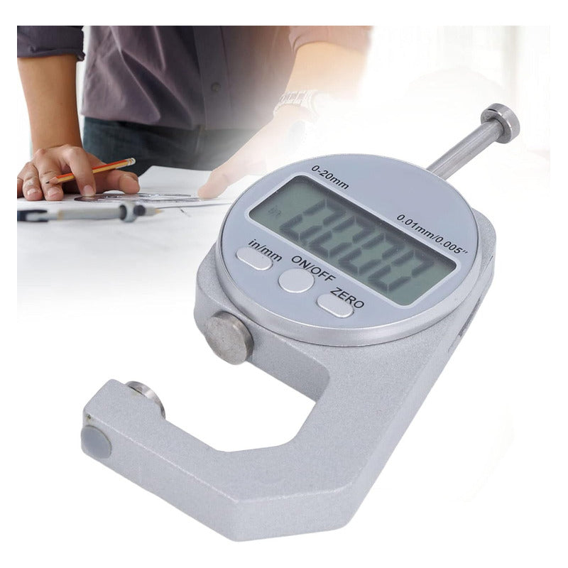 Medidor Espesor Electronico 0-20mm Pantalla Digital Lcd 0.01 Gris
