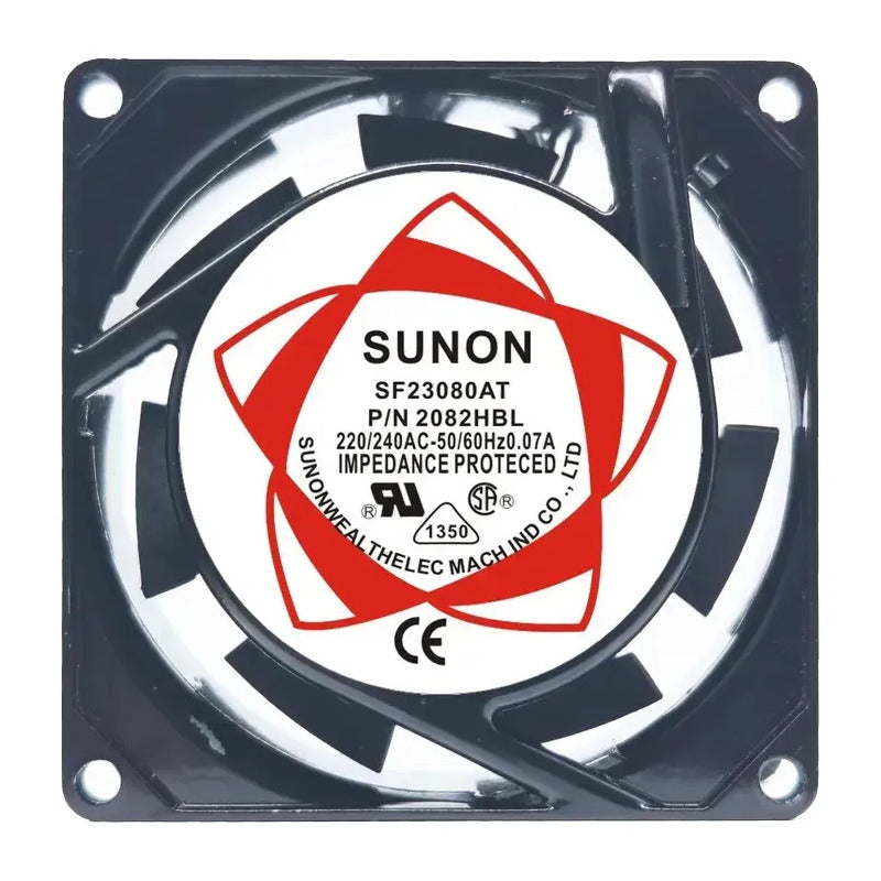 Ventilador Fan 80x25mm 220v 0.07a Sf23080at P/n 2082hsl Negro
