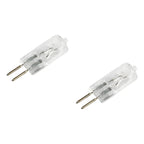 2 Ampolletas Bipin 75w Halogena G5.3mm 220v 3000 Horas 2700k Calido 2700°k