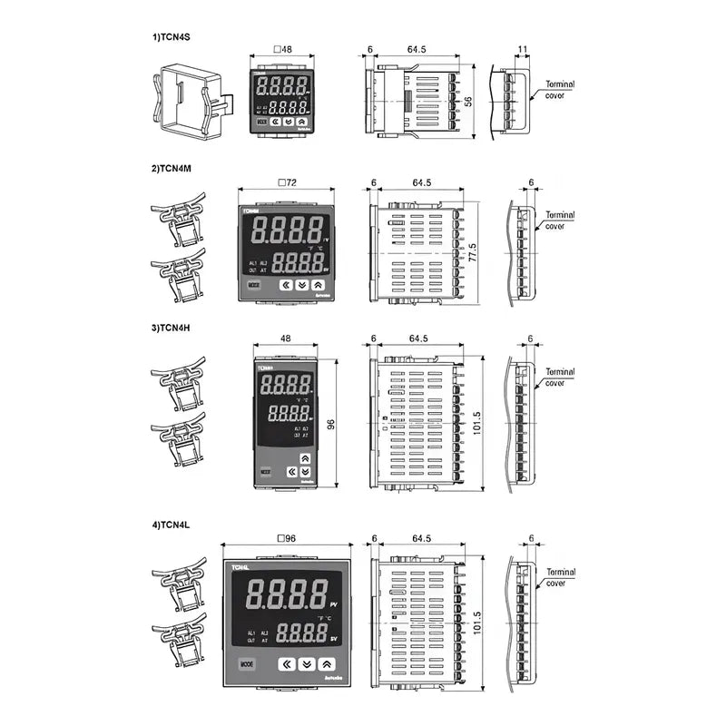 Termostato Control Digital Control Temperatura Tcn4m-24r