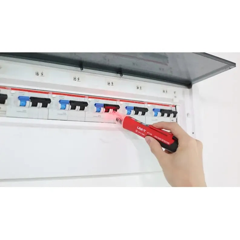 Tester Detector Fase Buscapolo Voltaje Uni-t Portatil 1000v Rojo Y Negro