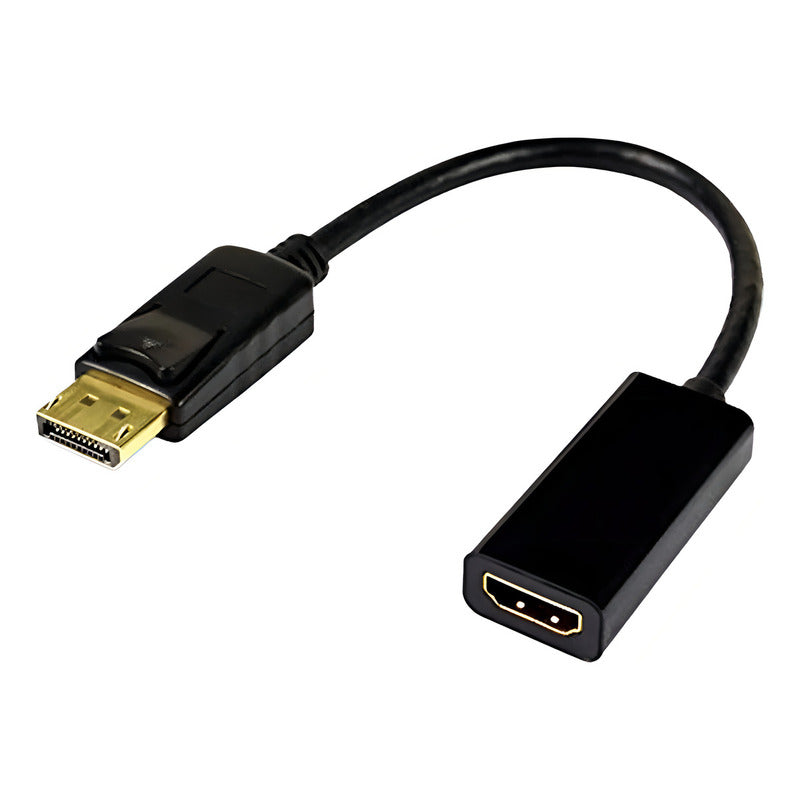 Cable Displayport A Hdmi H Adaptador / Dp / Display Port Color Negro