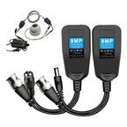 Balun De Vídeo Pasivo Rj45 Cat6-5 Hd-cvi Tvi Ahd Para Cctv Negro