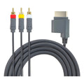 Cable Av Rca 1.8m Para Xbox 360 Marca Tereparochile Conector Dorado