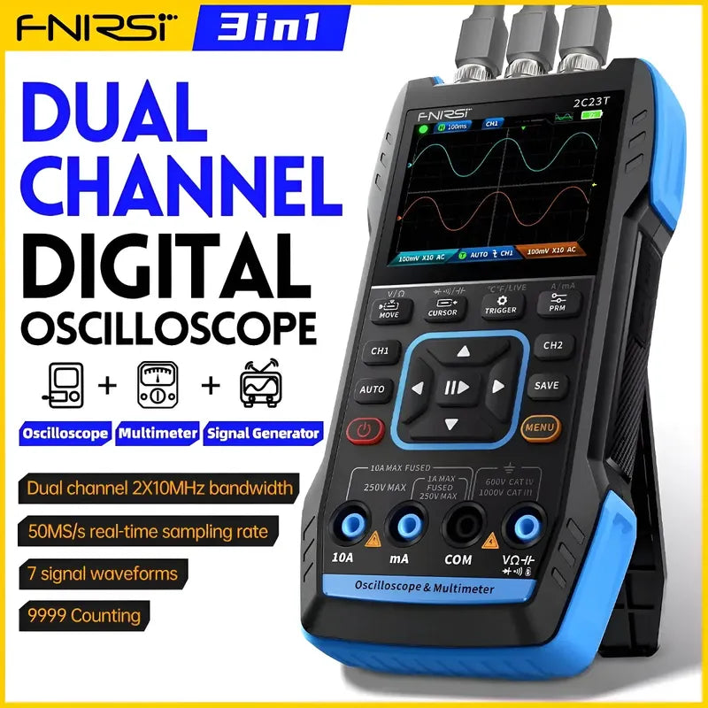 Osciloscopio Multimetro Generador Señal Digital Medidor Test