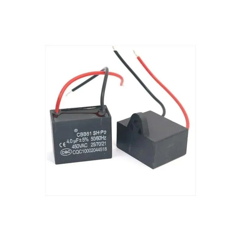 Capacitor Condensador Cbb61 4uf 450vac 4 Uf Motor Ventilador