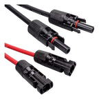 Par Cable Solar 6mm Rojo Y Negro 5 Mts Conectores Mc4 Bicolor