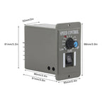 Regulador Velocidad Motor Dimmer Dc 10 12v 60v 6a + Reversa
