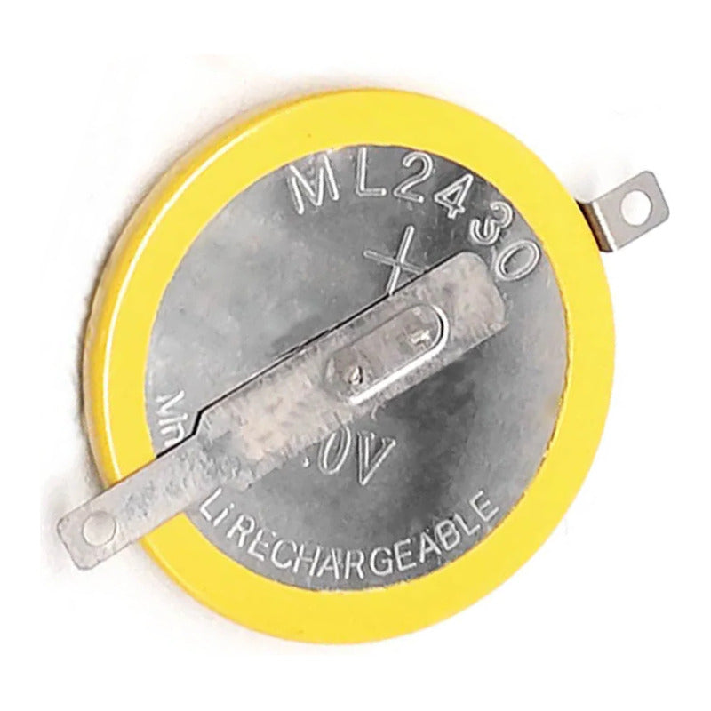 Ml2430 3v Pines 180 Grados Recargable 100mah Amarillo