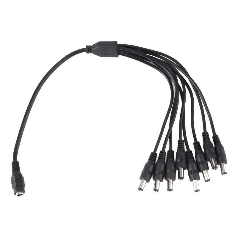 Splitter Pulpo Cable Alimentación 1x8 Cctv Camaras 5.5mm
