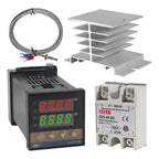 Set Termostato Control Temperatura Digital 220v Rex-c100 Ssr