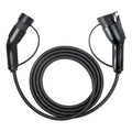 Cable Carga Auto Ev J1772 Tipo 2  A Tipo 1 Negro 3.6kw 3.5mt