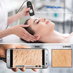 Microscopio Digital Usb 1600x Pc Notebook Celular Tab 8 Leds Negro