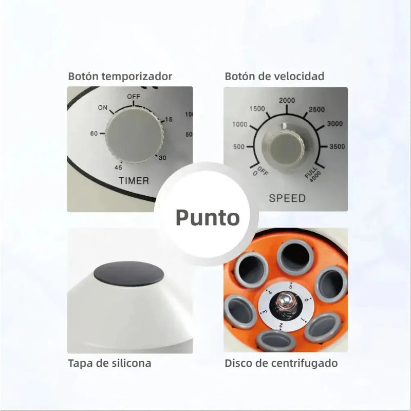 Máquina Centrífuga 1500rpm 4000rpm 6 Tubo Plasma Laboratorio 50 Hz