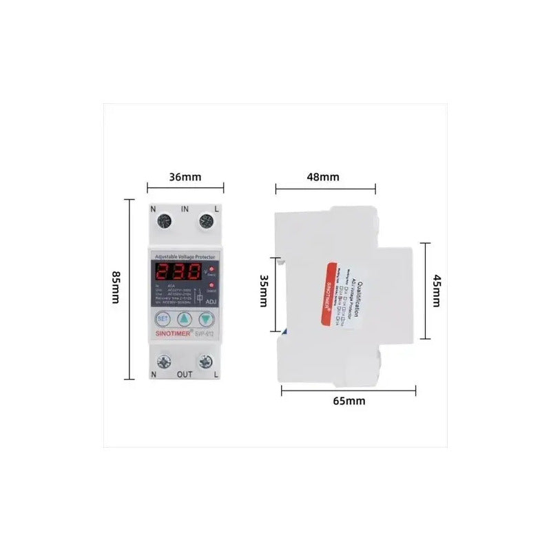 Relé De Protección Sobre Y Bajo Voltaje -red 220v Ac - 40a