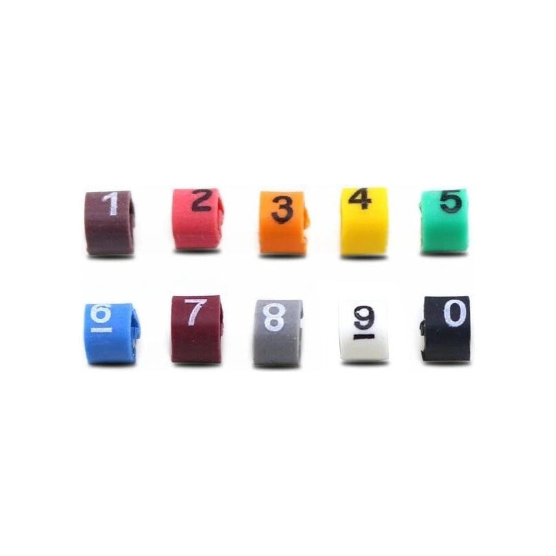 500 Marcadores Identificador Cable Numerico Electricidad Red Multi