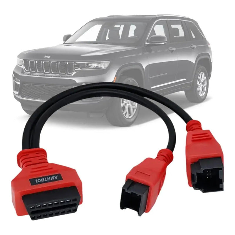 Adaptador Obdii Obd2 Fca 12+8 Para Fiat Chrysler Jeep Dodge