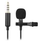 Micrófono Lavalier Omnidireccional Zhs Solapa Para Celulares 1.5m Negro