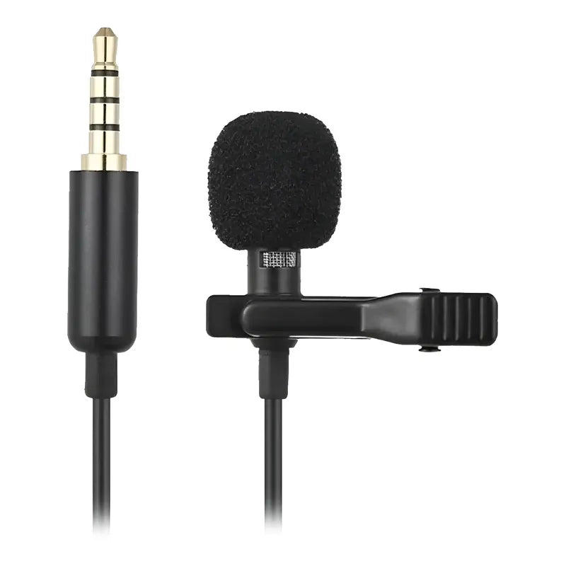 Micrófono Lavalier Omnidireccional Zhs Solapa Para Celulares 1.5m Negro