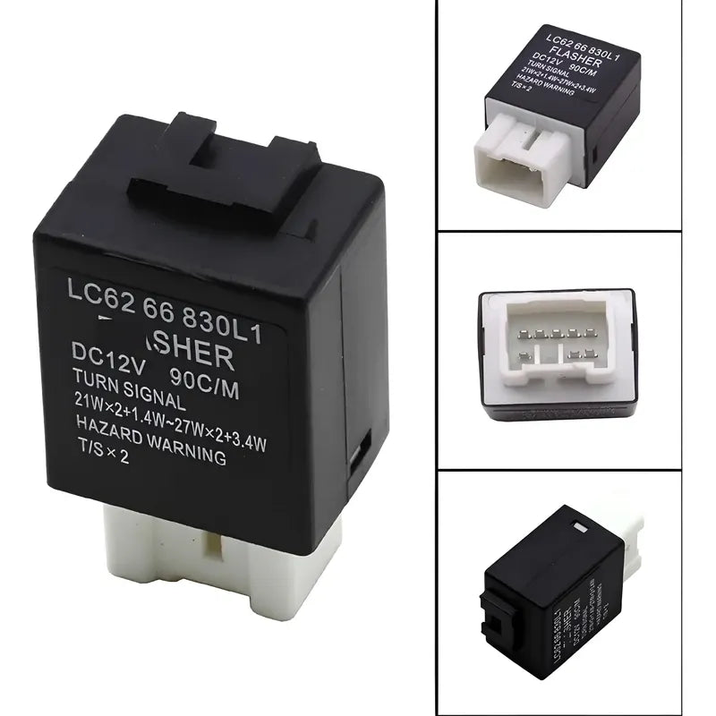Rele Relay Luces Intermitente Lc62-66-830 Para Mazda Ford Negro