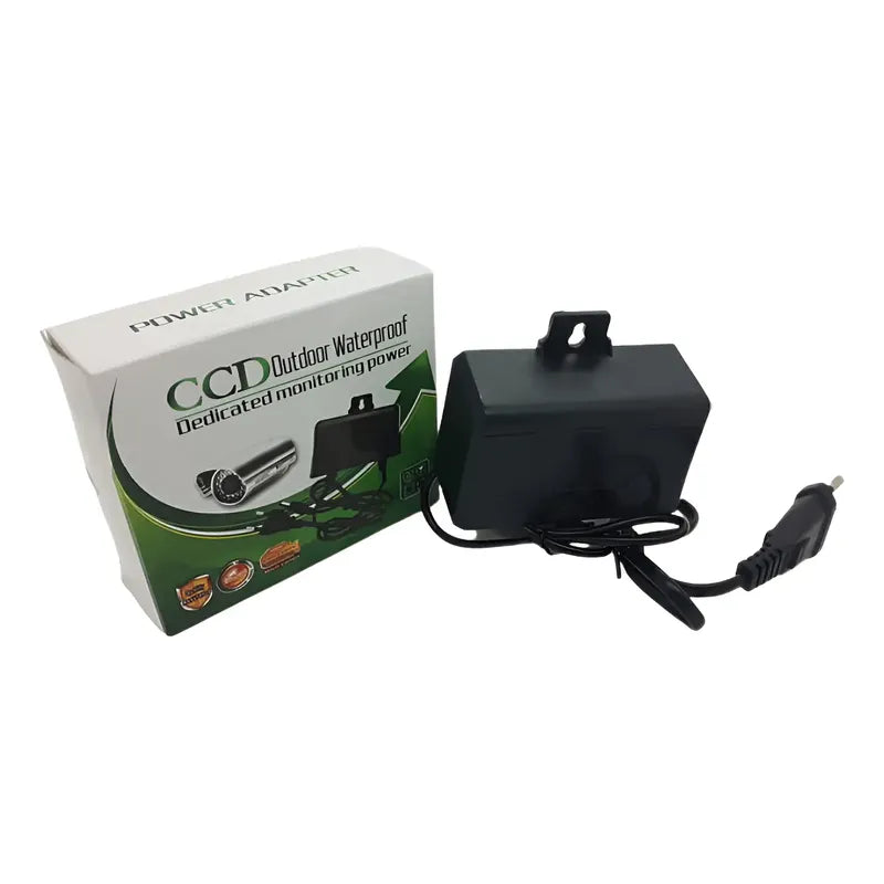 Transformador Tereparochile 12v 2a Negro Para Cámaras Seguridad Cctv 220v