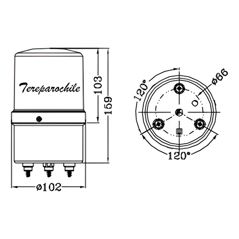 Baliza Giratoria Led Con Sirena 220v Amarilla Porton Alarma
