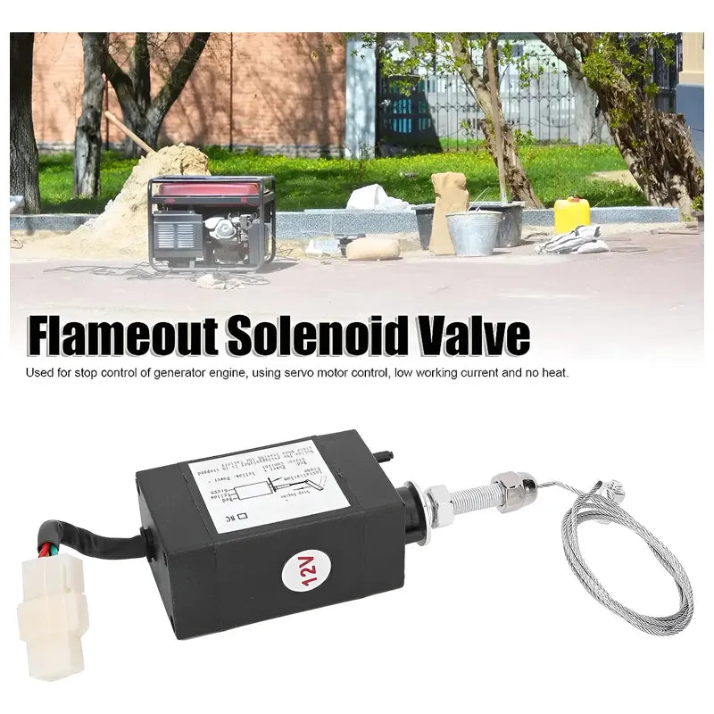 Solenoide Parada Motor 12v Valvula Selenoide Normal Cerrado