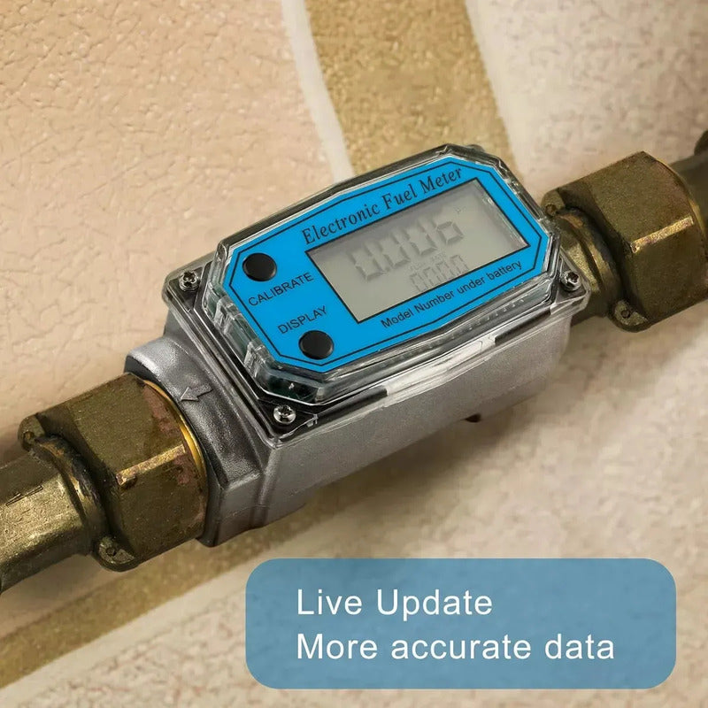 Medidor Liquidos Digital Flujometro Caudalimetro 1puLG K24