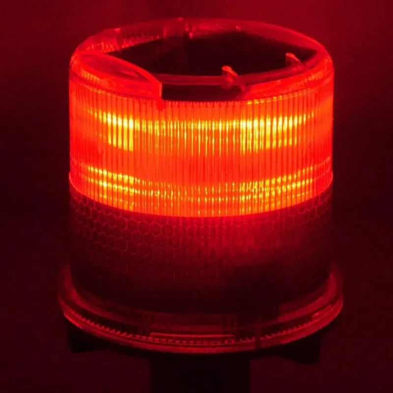 Baliza Solar Roja Luz Advertencia Led Interperie Intermitent