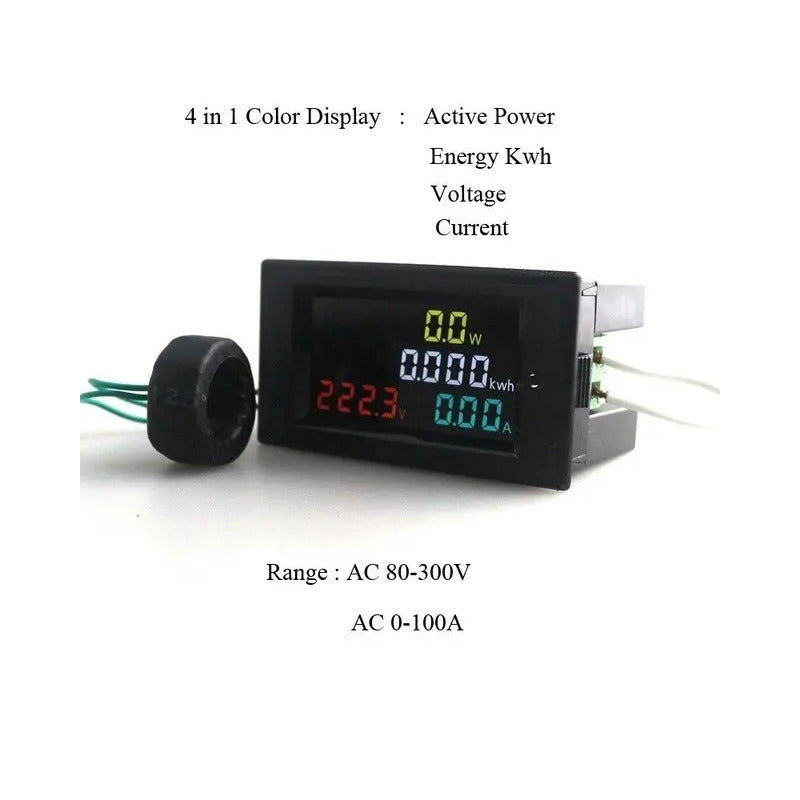 Medidor Consumo Kwh Corriente Lcd Potencia Voltaje 110v 220v